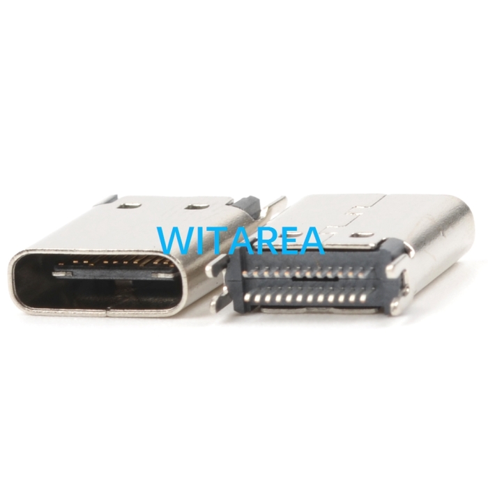 Edge Mount SMT USB C Type C Female Socket Female Plug ,​H=9.25mm​,L=11mm