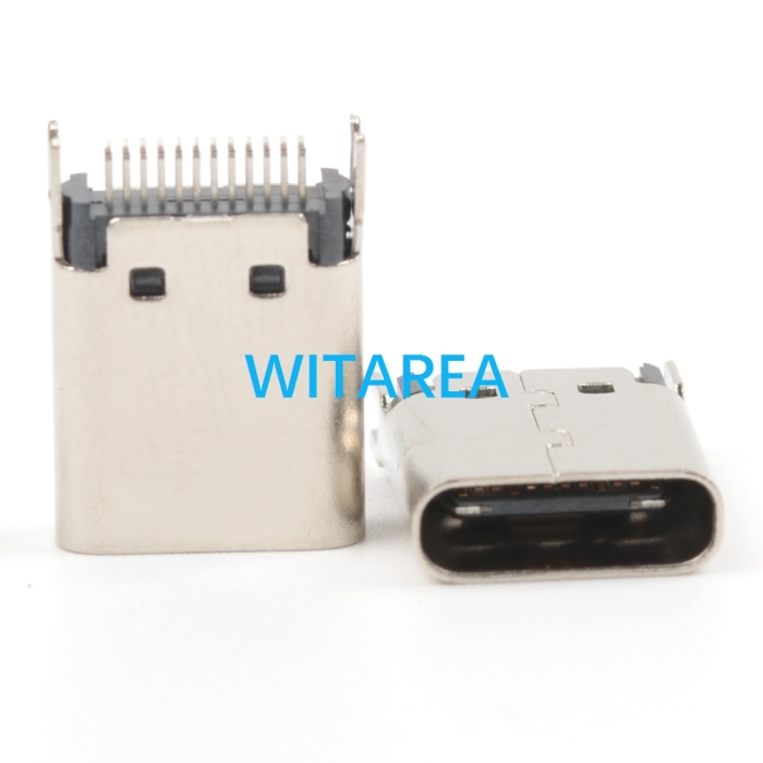 Straddle Mount SMT USB C Type C Female Socket Female Plug ,​H=9.25mm​,L=11mm